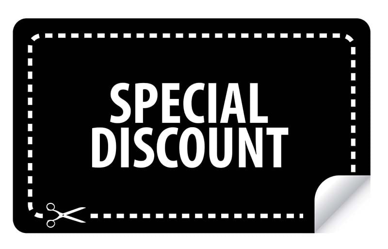 discount-coupon-img Stock Coupon image. Text: Special Discount.